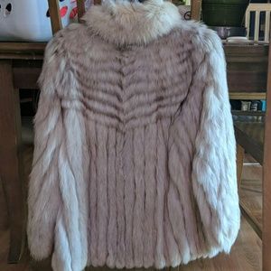 Saga Furs Natural Blue Fox Fur Coat Unverified
